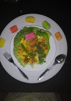 A picture of Bread Upma.