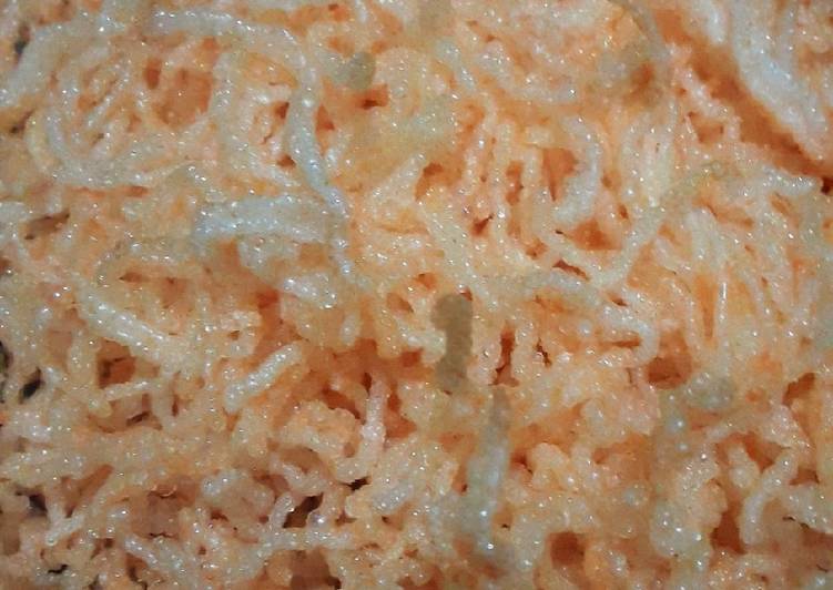 Bihun jagung goreng rasa keju