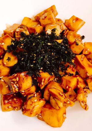 醬炒豆干杏鮑菇 的食譜成品照片