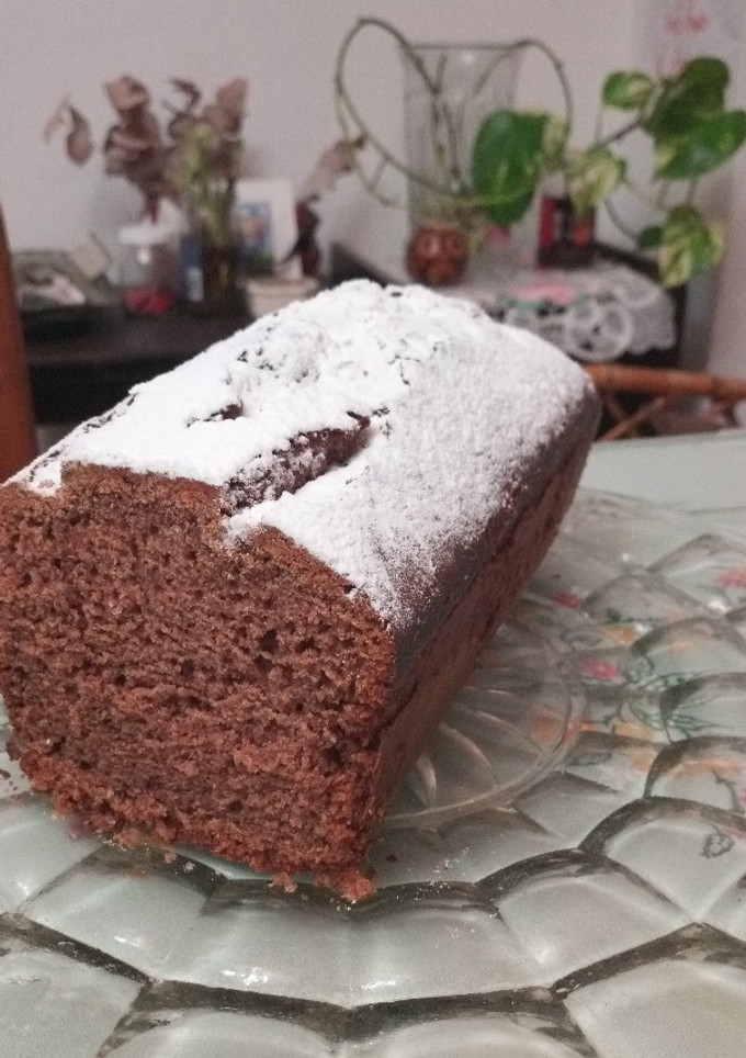 Una foto de Budín de chocolate suave y húmedo