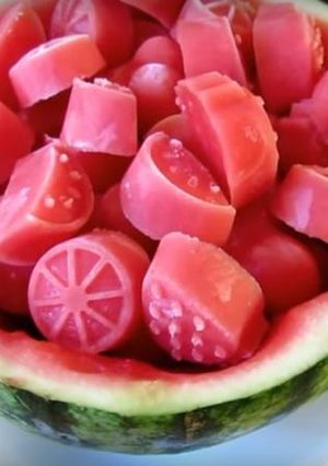 A picture of Mini Pig Watermelon Treats.