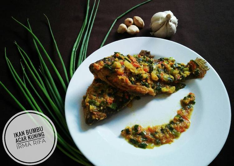 Resep Ikan Bumbu Acar Kuning yang nikmat dan Mudah Dibuat
