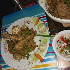 One pot meal -chicken Biryani A picture of One pot meal -chicken Biryani .