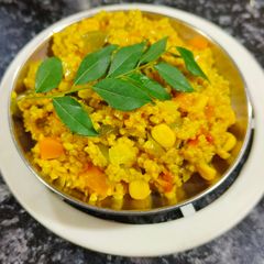 Mixed Vegetable Daliya A picture of Mixed Vegetable Daliya.