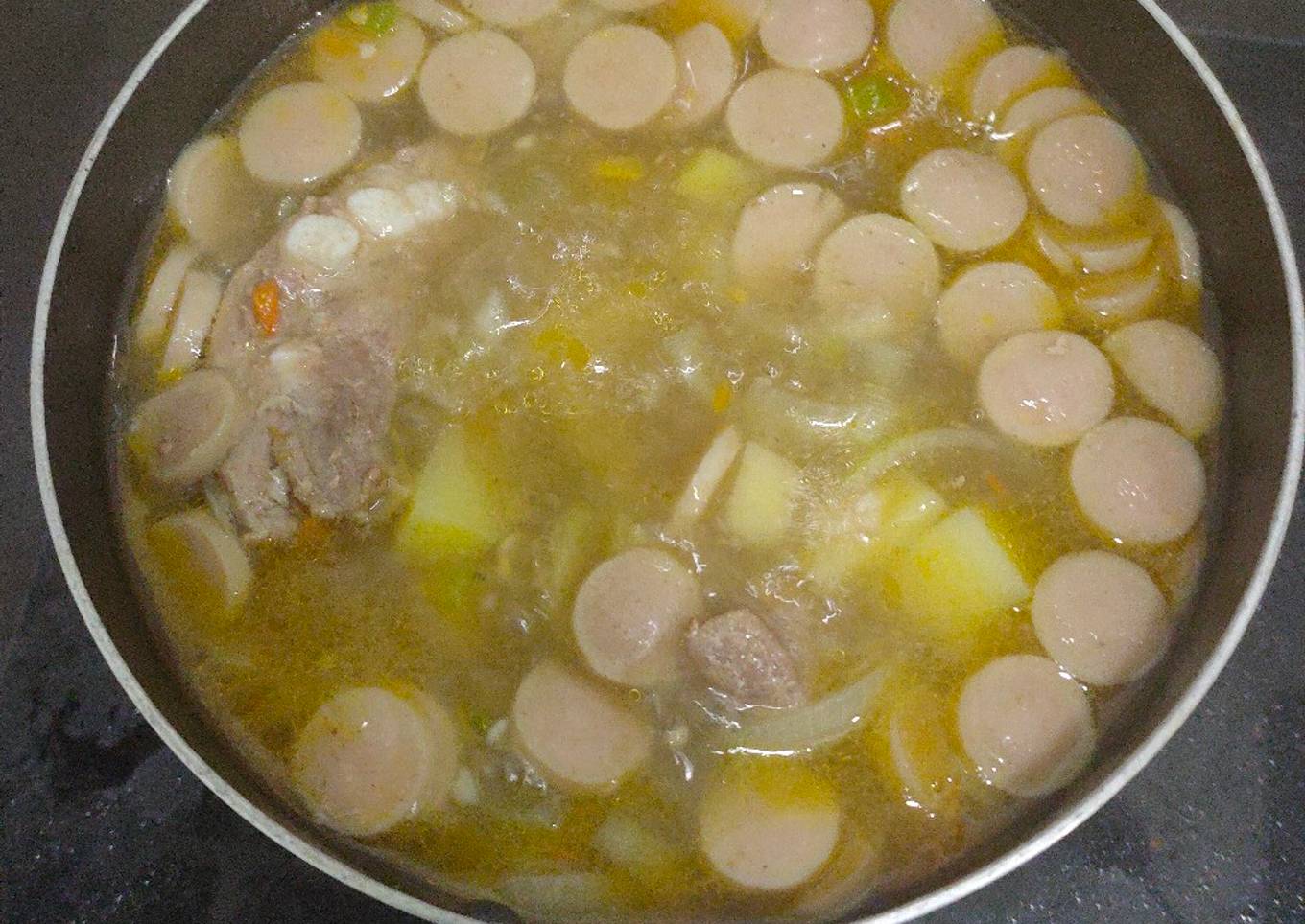 Sop Kentang Sosis (non halal)