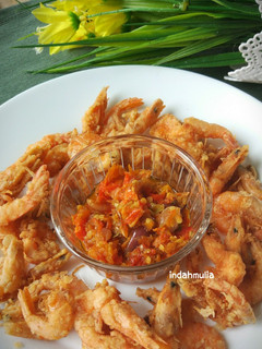 Foto resep Udang goreng kering ala Bu Rudy