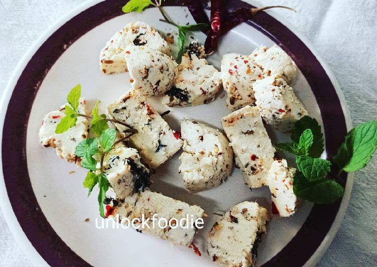 Homemade Paneer with Herbs