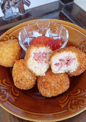 Foto resep Bola-bola nasi kornet