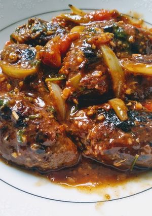 Foto resep Daging cincang bakar saos barbeque