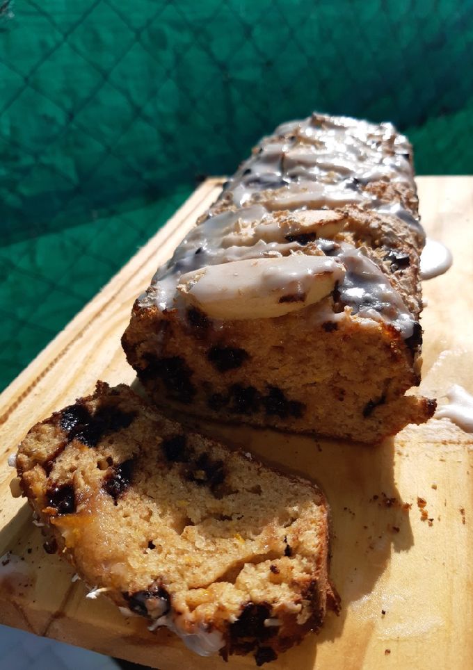 Una foto de Budín integral sin azúcar ni aceite