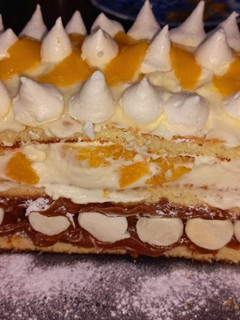 Una foto de Postre (tipo chajá)