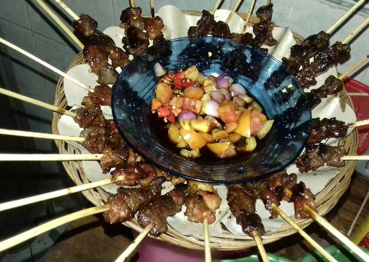 Sate kambing bumbu teriyaki😉