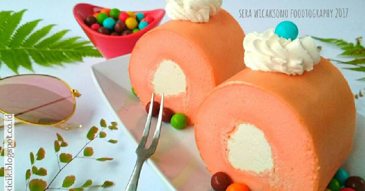 481 resep  bolu  gulung  strawberry enak dan sederhana Cookpad 