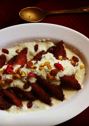 A picture of Shahi Tukda.
