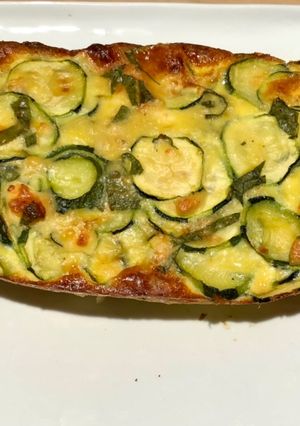 Une photo de Terrine courgettes feta et menthe