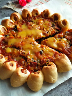 Foto resep Stuffed Crust Pizza