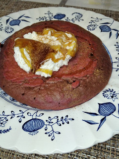 Φωτογραφία της συνταγής Red velvet pancakes με παντζάρι 🥞💝