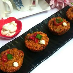 Masala Oatmeal Paneer Muffin A picture of Masala Oatmeal Paneer Muffin.
