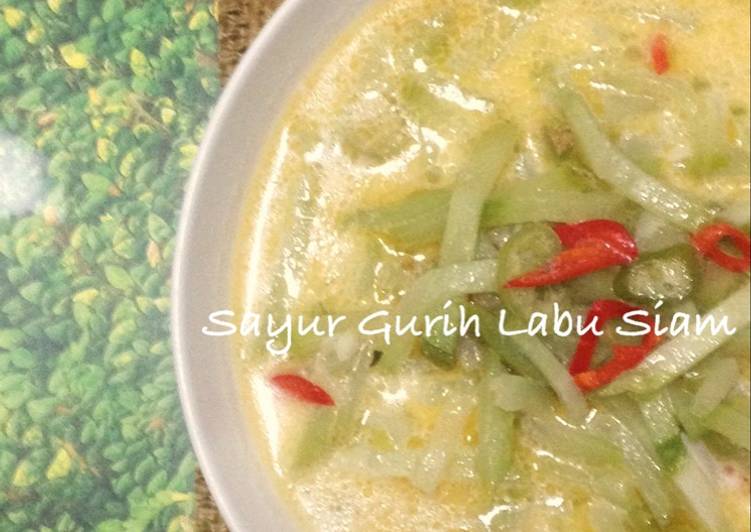 Bahan Menyiapkan Sayur Gurih Labu Siam #Bandung_RecookDiahAyu Anti Gagal