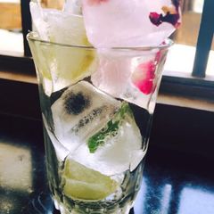 A picture of Fruit flower and herbs ice cubes..!!!❤️.