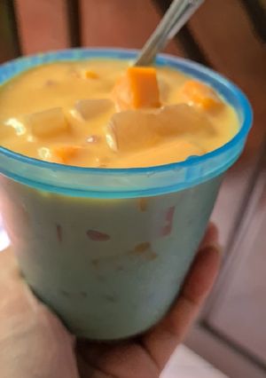Foto resep Creamy cheese mango simple