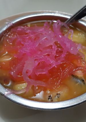 Foto resep Es buah rumput laut
