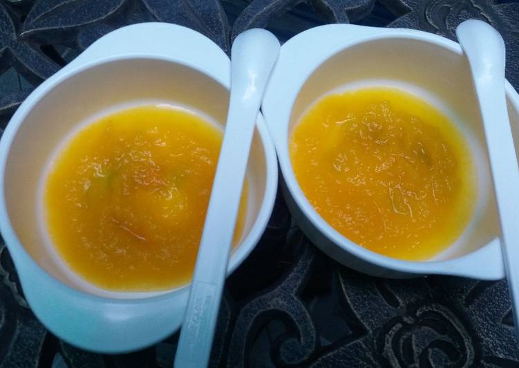 Bahan Pure Labu Kuning MPASI 6-7M | Cara Masak Pure Labu Kuning MPASI 6-7M Yang Sedap