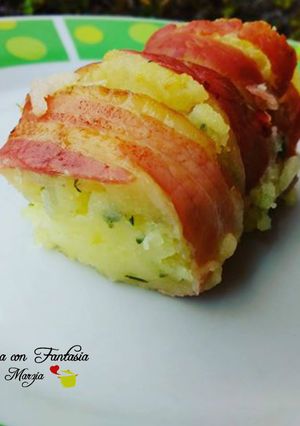 Foto di Rotolo di patate con Asiago avvolto in pancetta