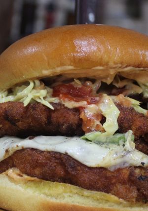 Φωτογραφία της συνταγής Burger κοτόπουλο