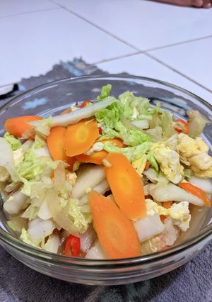 Foto resep 25) Capcay Sawi Putih Wortel