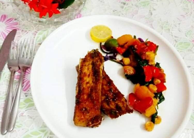 Easiest Way to Make Favorite Honey glazed katla fish