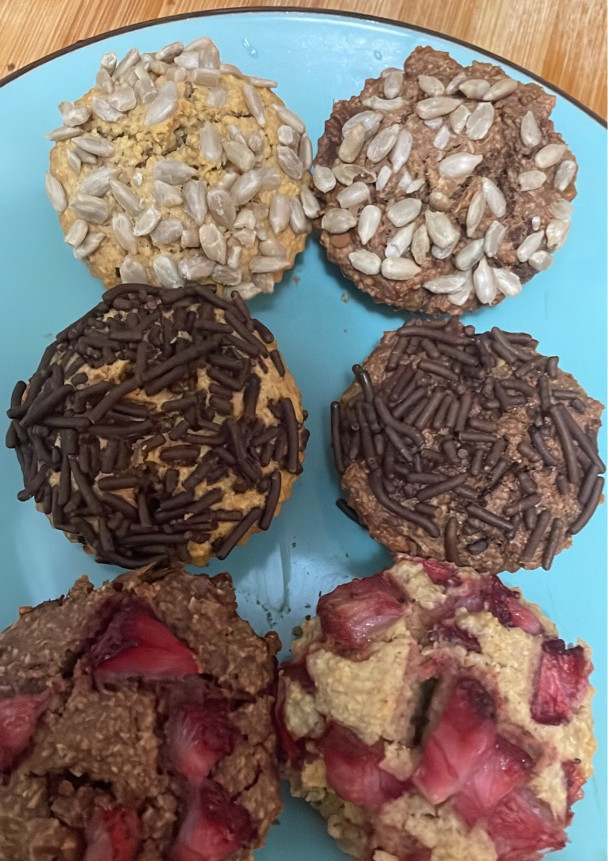Una foto de Muffins integrales con alulosa 🩷