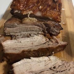 A picture of Hoisin Pork Belly with Crispy Crackling.