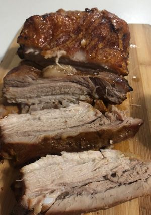 A picture of Hoisin Pork Belly with Crispy Crackling.