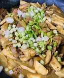 Nấm xào tim gan mề gà