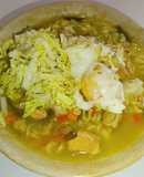 Вермішель🍝 з тушкованкою та овочами /Vermicelli with stew and vegetables