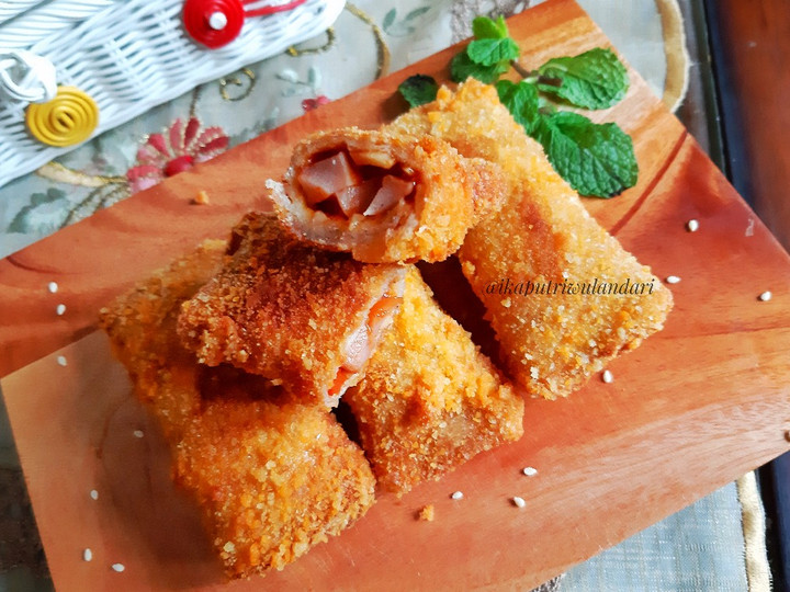 Yuk intip, Resep  membuat Risoles Roti Gandum Isi Sosis yang gurih