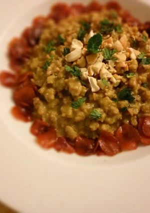 Una foto de Soja al curry con zanahorias caramelizadas (vegetariano)
