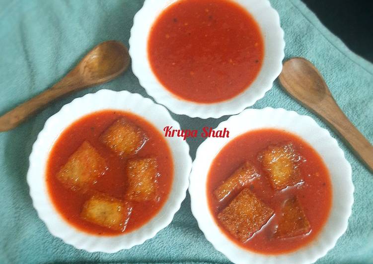 Tomato beetroot soup without cornflour