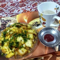 A picture of Bread poha.