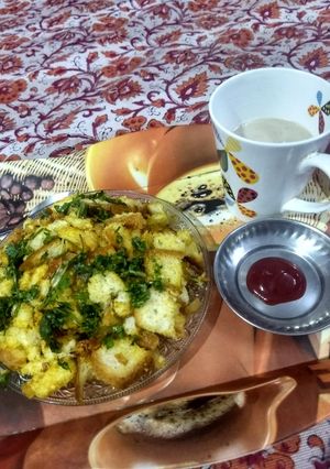 A picture of Bread poha.