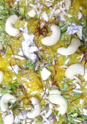 A picture of Kashifal ka halwa.