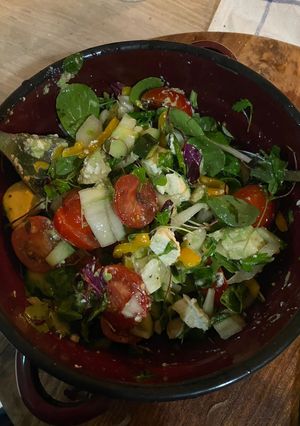 A picture of Thai style Asian salad.