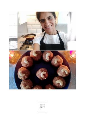 A picture of Churma Ladoos 😋.