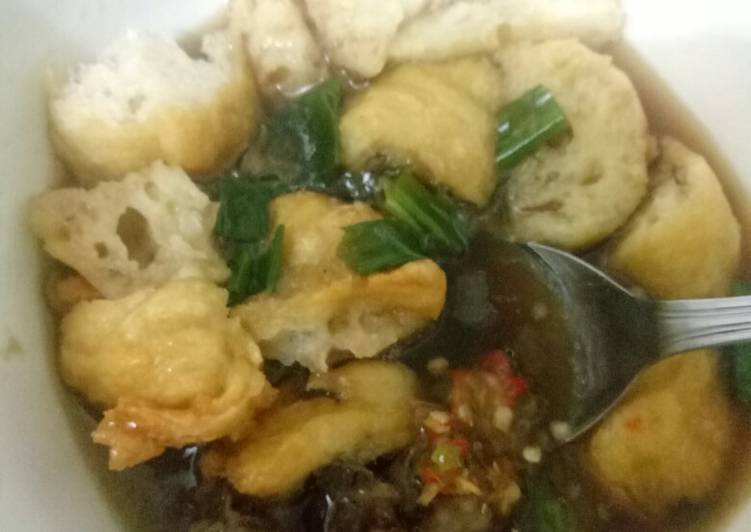 Model gendum kuah daging + tetelan sapi