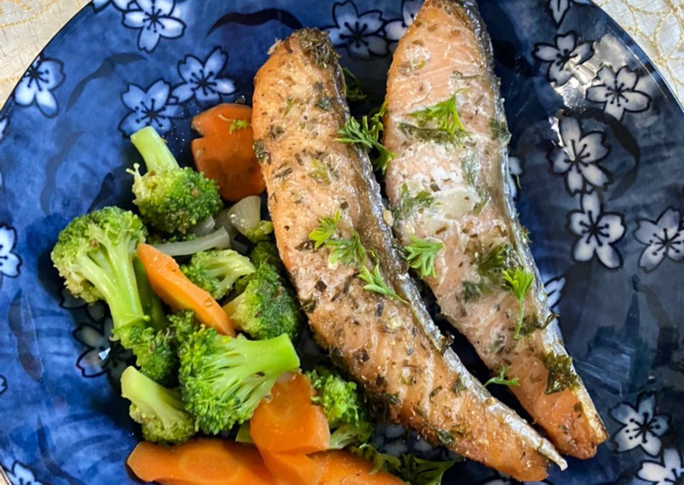 Air fryer bake salmon🐟🐟