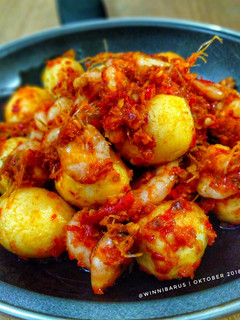 Foto resep Balado Udang Telur Puyuh