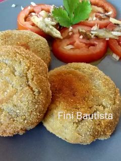 Una foto de Tortitas de arroz con queso y sobrasada