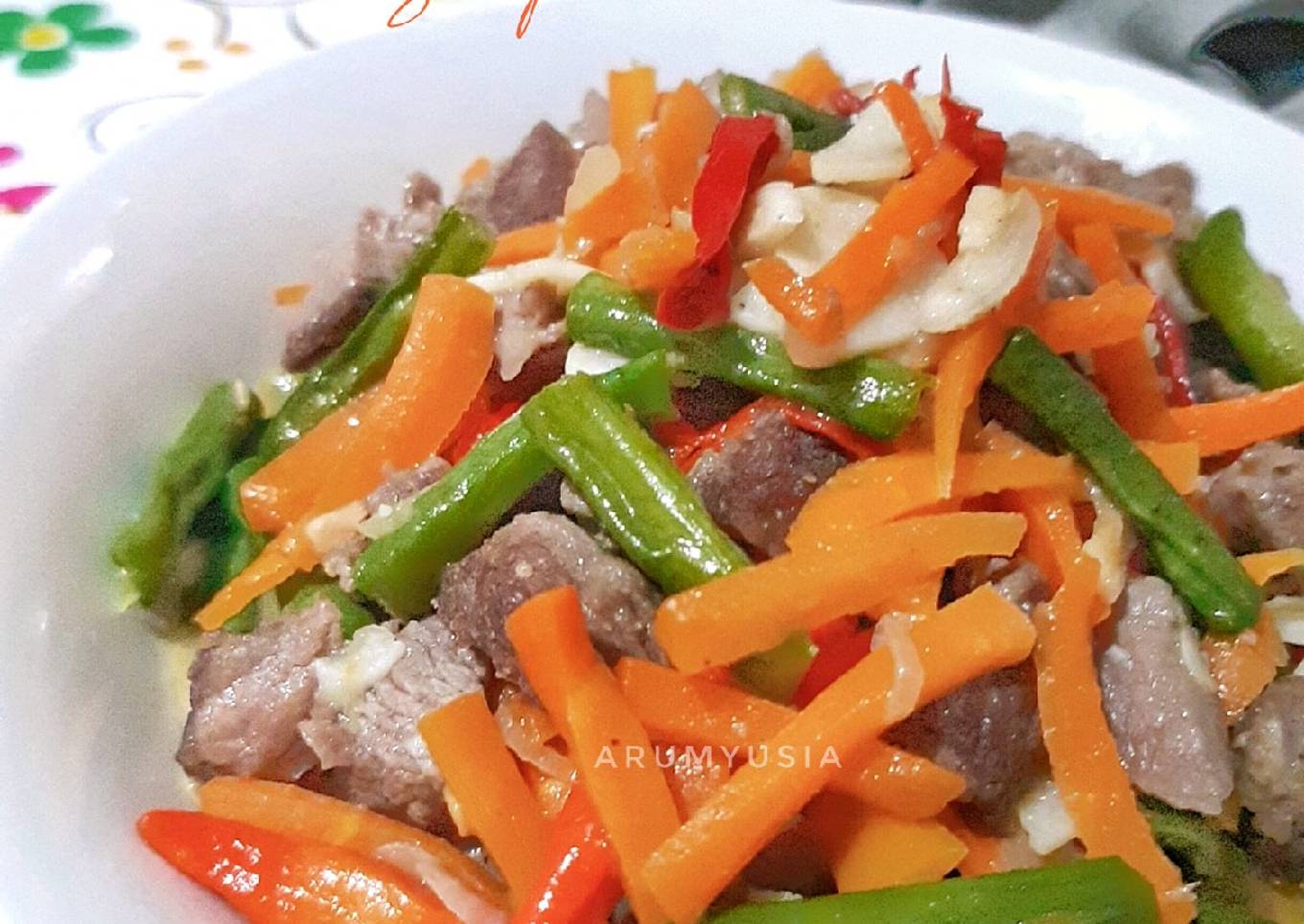 Tumis Daging Sapi Sayuran