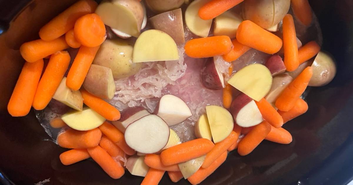 Corn Beef Hash Brisket in the Crockpot Happy St. Patrick’s Day
